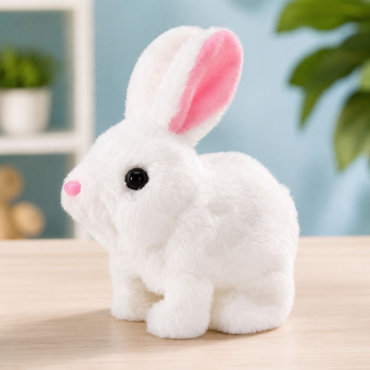 ajdk mart White Bunny Rabbit Plush Soft Toy - 18 mm-picture-17