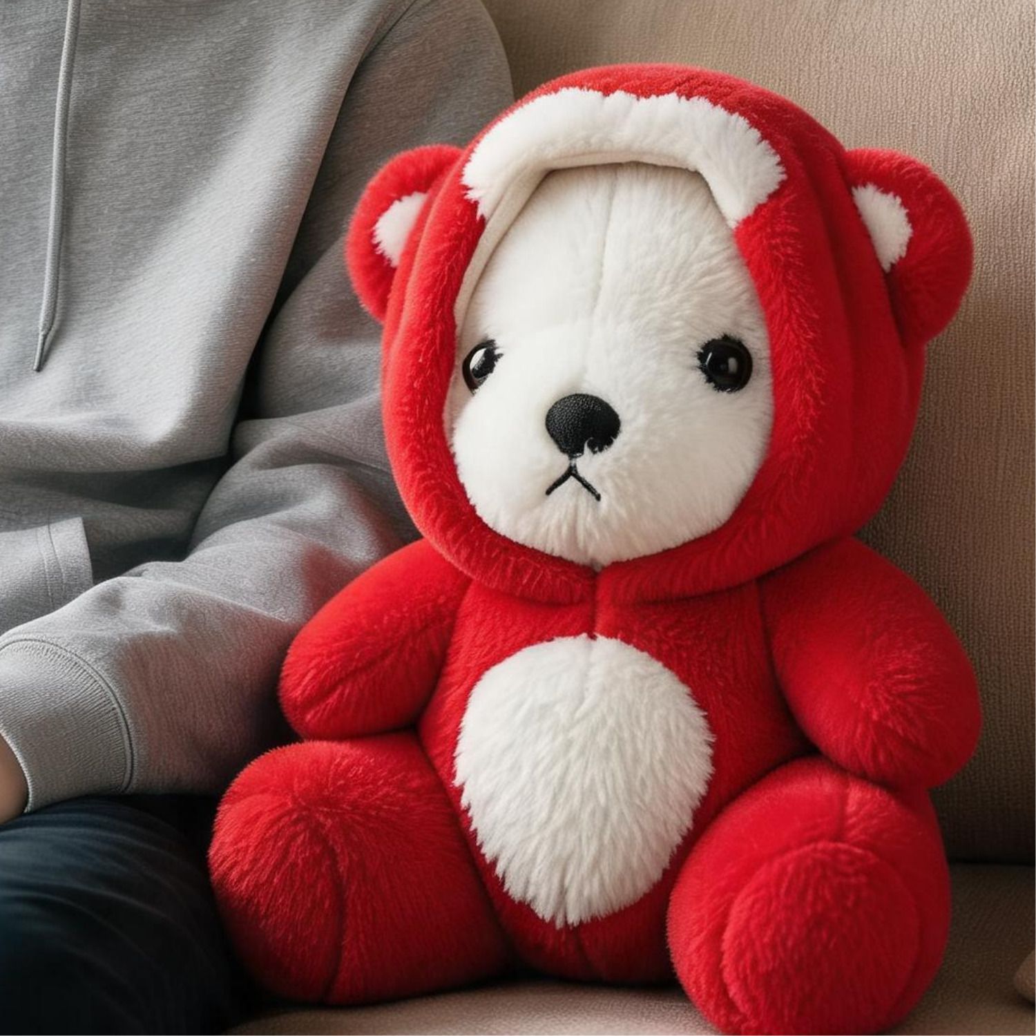 jr jack & rose Cute Hoodie Teddy Bear for Gifting - 30 cm-picture-31