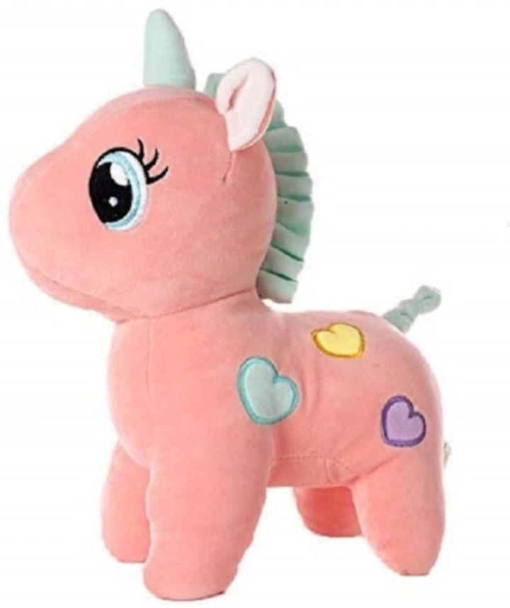 balaji toyes Cute Pink Unicorn Soft Toy with Heart Design - 0 mm-picture-20