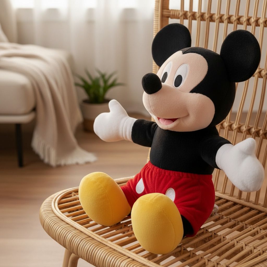 Red Mickey Character Plush Toy - 30 cm-image-19