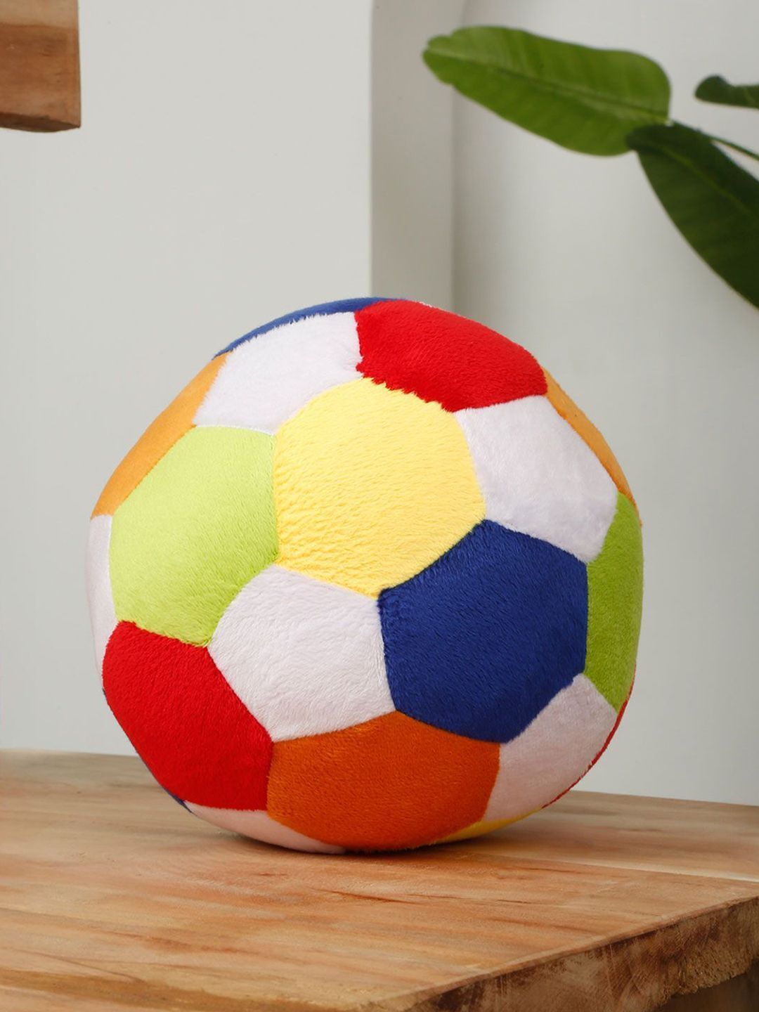 Multicolor Soft Plush Ball Toy for Babies & Toddlers – Lightweight, Safe & Fun- 25 cm