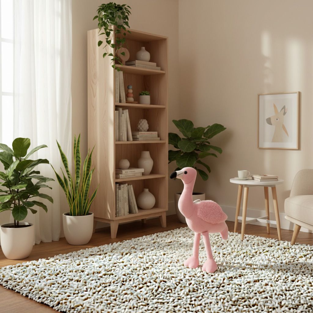 jr jack & rose Flamingo Plush Toy for Bedroom Decoration - 40 cm-picture-47