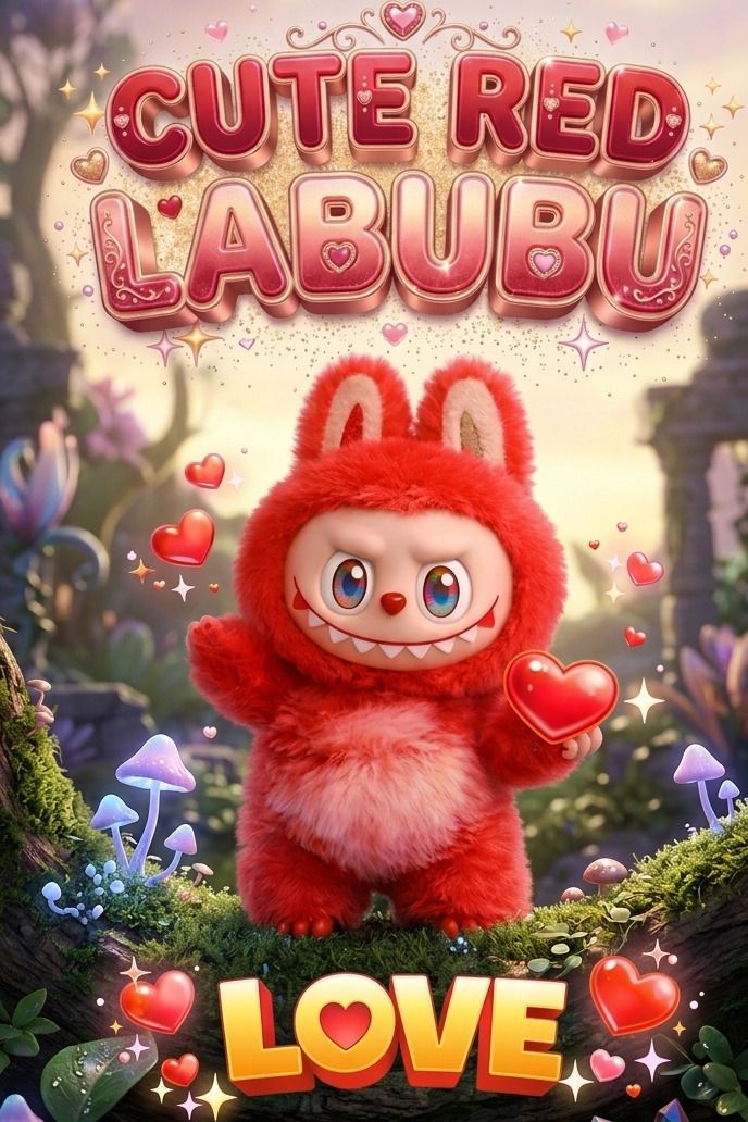 avstore 17cm Labubu Plush Toy Cute Monster Soft Doll & Bag Charm - 17 cm-picture-33