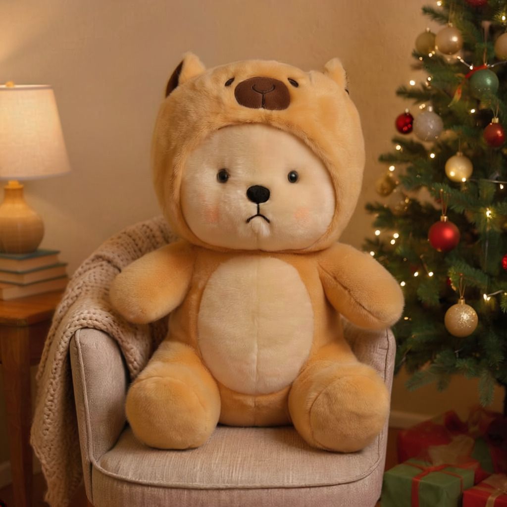 Brown Hoodie Bear Stuffed Toy (30CM) - 30 cm-image-9
