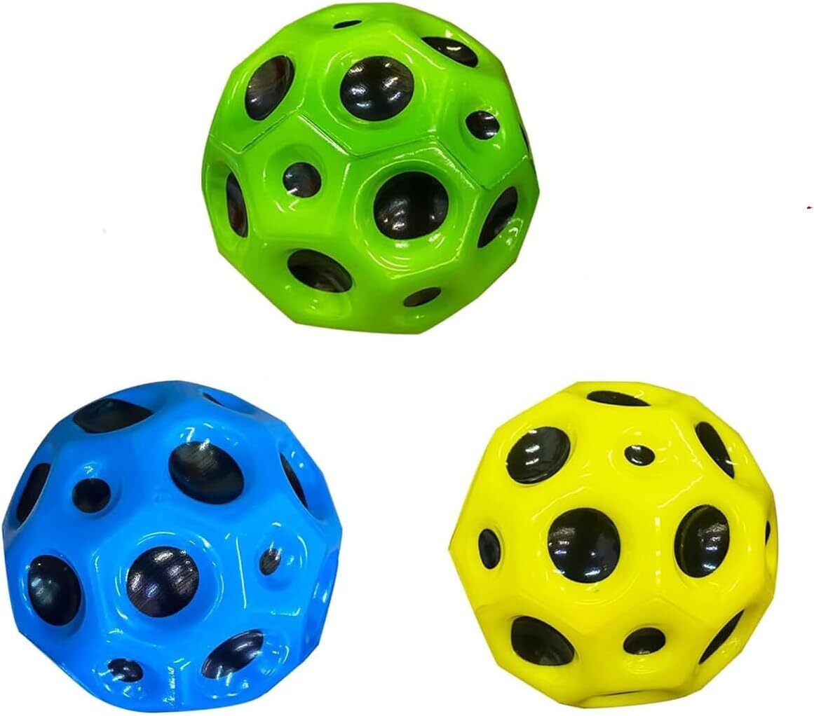 athravtoys Combo 3 Moon Ball Bouncy Coral Ball Anti Stress Ball - 15 cm-picture-11