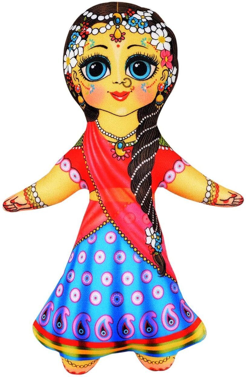 Radha Rani Soft Toy for Kids Washable Plus Non Toxic Toy Height- 7.5 inch-image-19