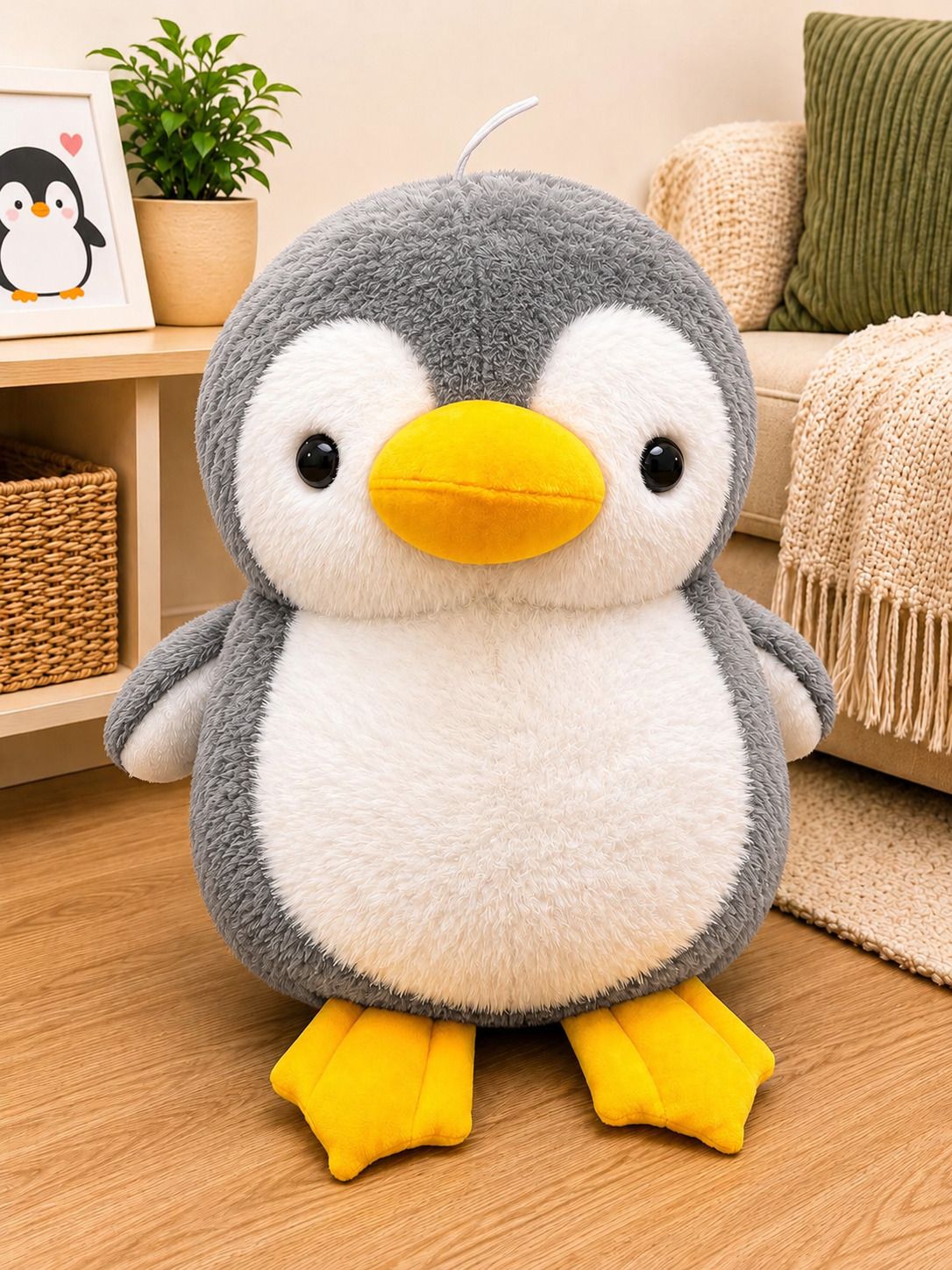 hellobear Penguin Plush Toy Soft Stuffed Animal Pillow Cute Hugging Cushion for Kids - 40 cm-picture-37