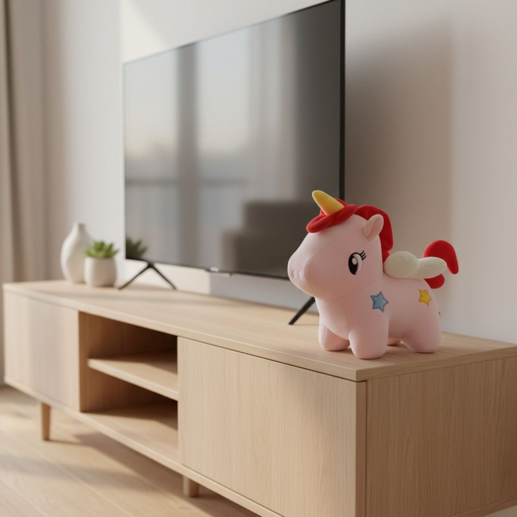 Cuddly Pink Unicorn Toy - 30 cm-image-26