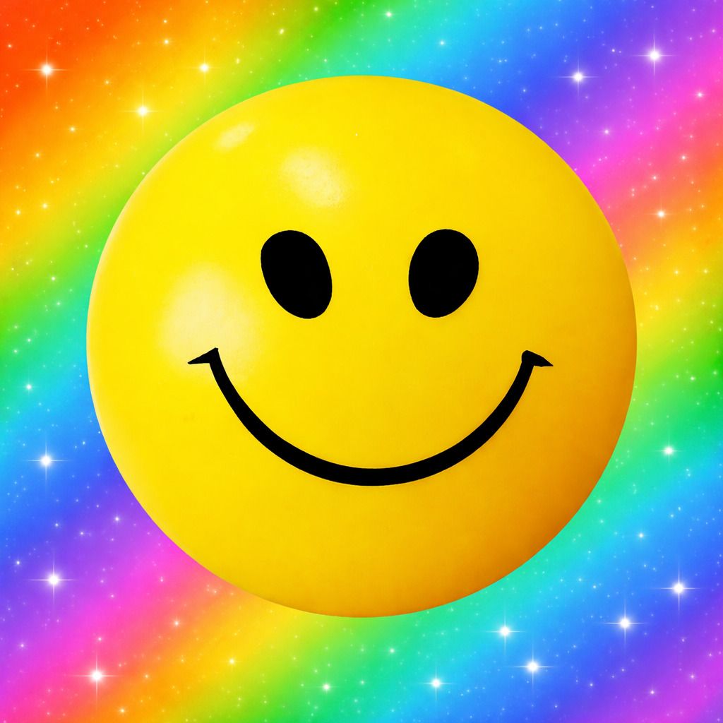 Smiley Squeeze Stress Face Yellow Ball - Set of 1 - 7 cm-image-9