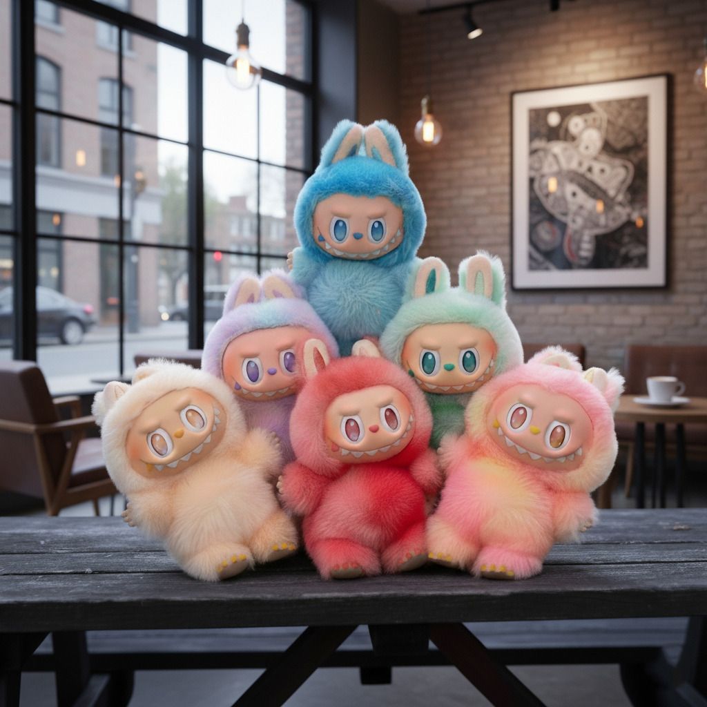 avstore Aesthetic Labubu Doll Soft Toy Home Decor Figurine Pack - 17 cm-picture-15