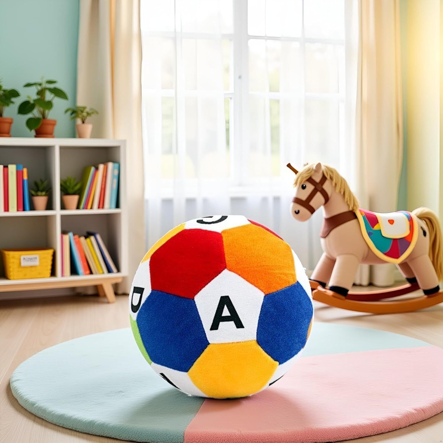 Alphabet Ball Plush Soft Toy, ABCD Learning Stuffed Toy - 20 cm-image-32