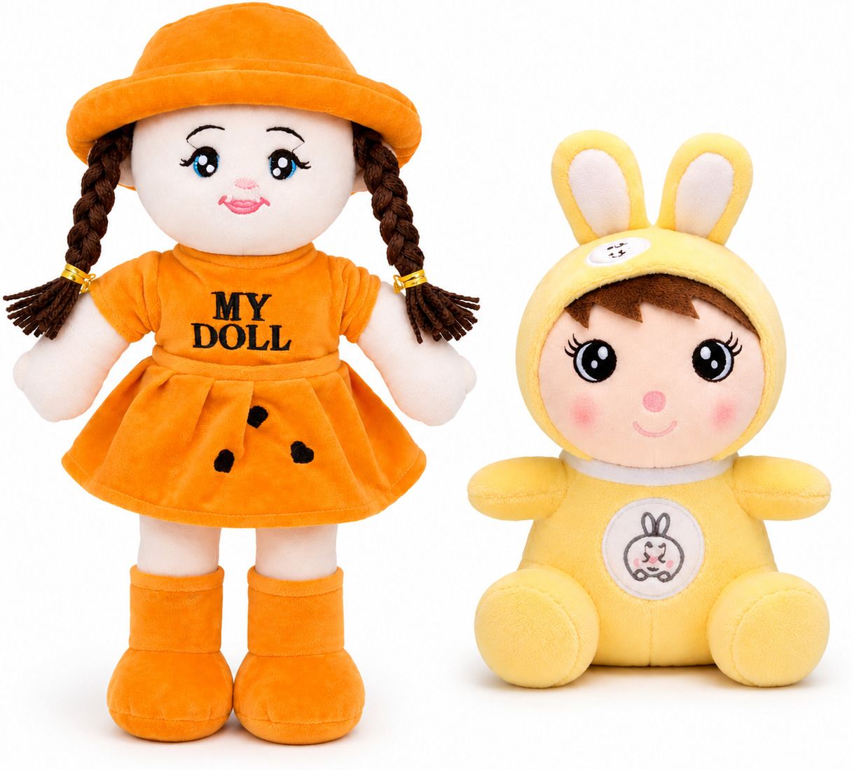 sadhana trends COMBO OF CUTE MY DOLL 40 CM AND CUTE BUNNY 35 CM - 40 cm-picture-16