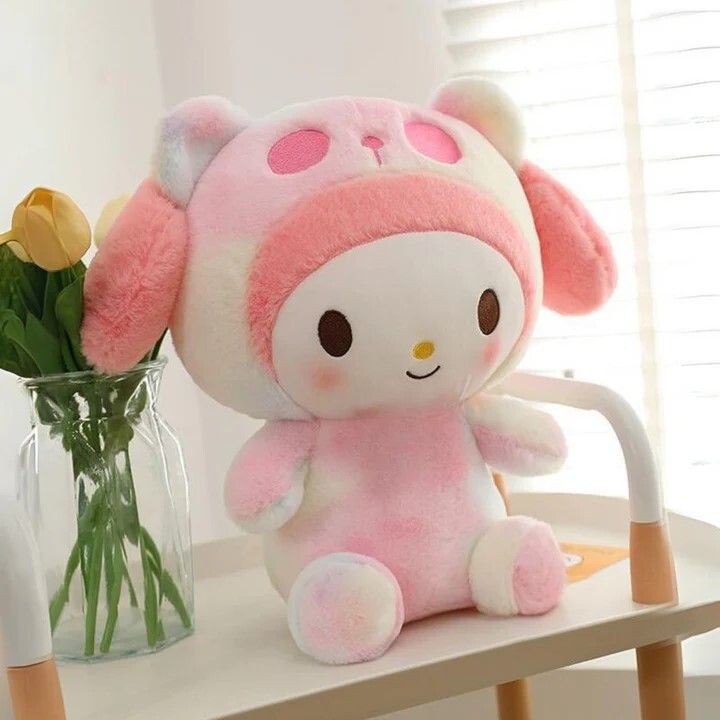 vb toys Kuromi Melody Plush Toy Pink 35 cm Kawai Stuffed Doll - 35 cm-picture-15