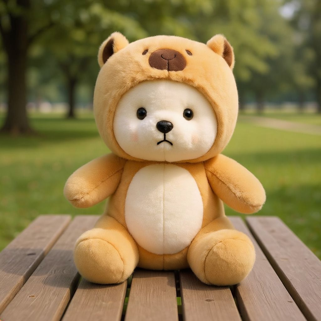 Cute And Cuddly Brown Hoodie Teddy Bear - 30 cm-image-29