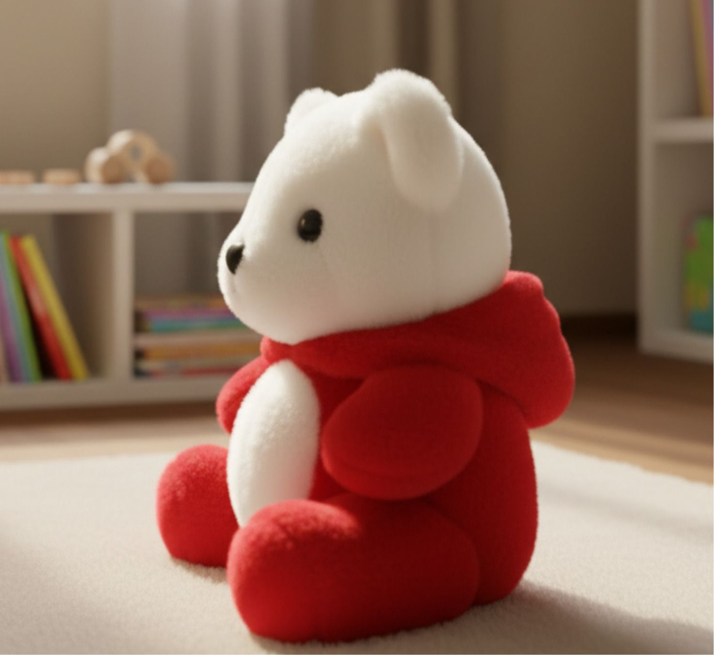 Red Hoodie Teddy Bear Kids Gift - 30 cm-image-7