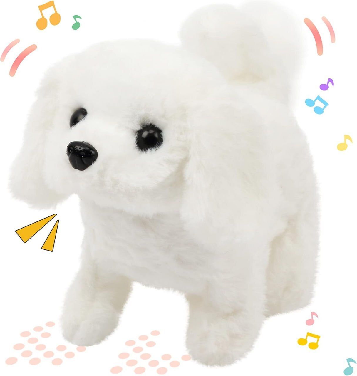 Hopping Walking Bunny dog Toy with Sounds walking dog Wiggling tail - 7 cm-image-37