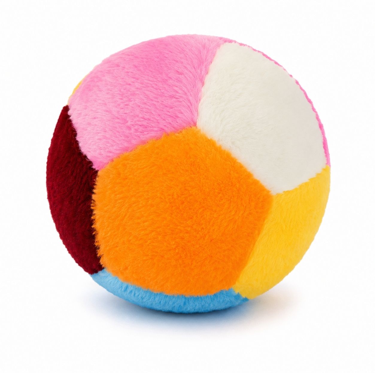 Soft Multicolored Plush Ball Toy for Kids | Stuffed Toy - 20 cm-image-22
