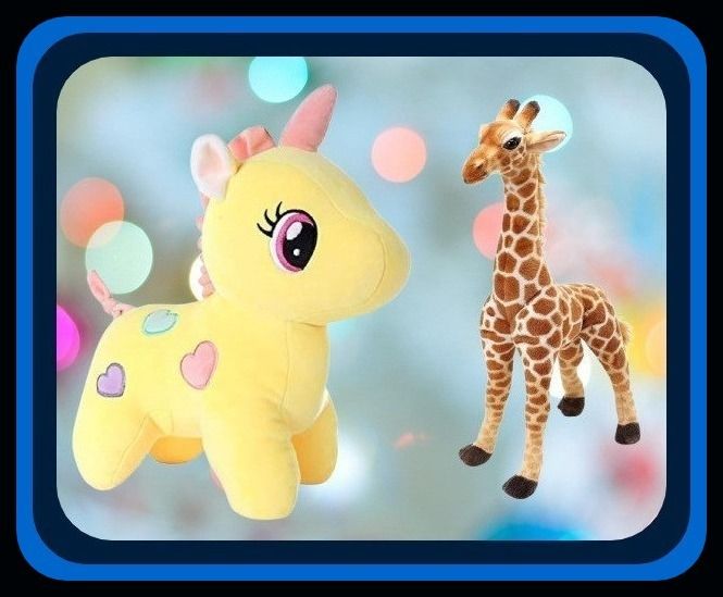 swarah collections Teddy-Giraffe With Unicorn Teddy Bear For Kids-1-Toys - 35 cm-picture-28
