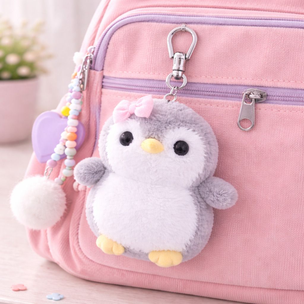 Puffin Penguin key chain - Bag Charm Range - 12 cm-image-31