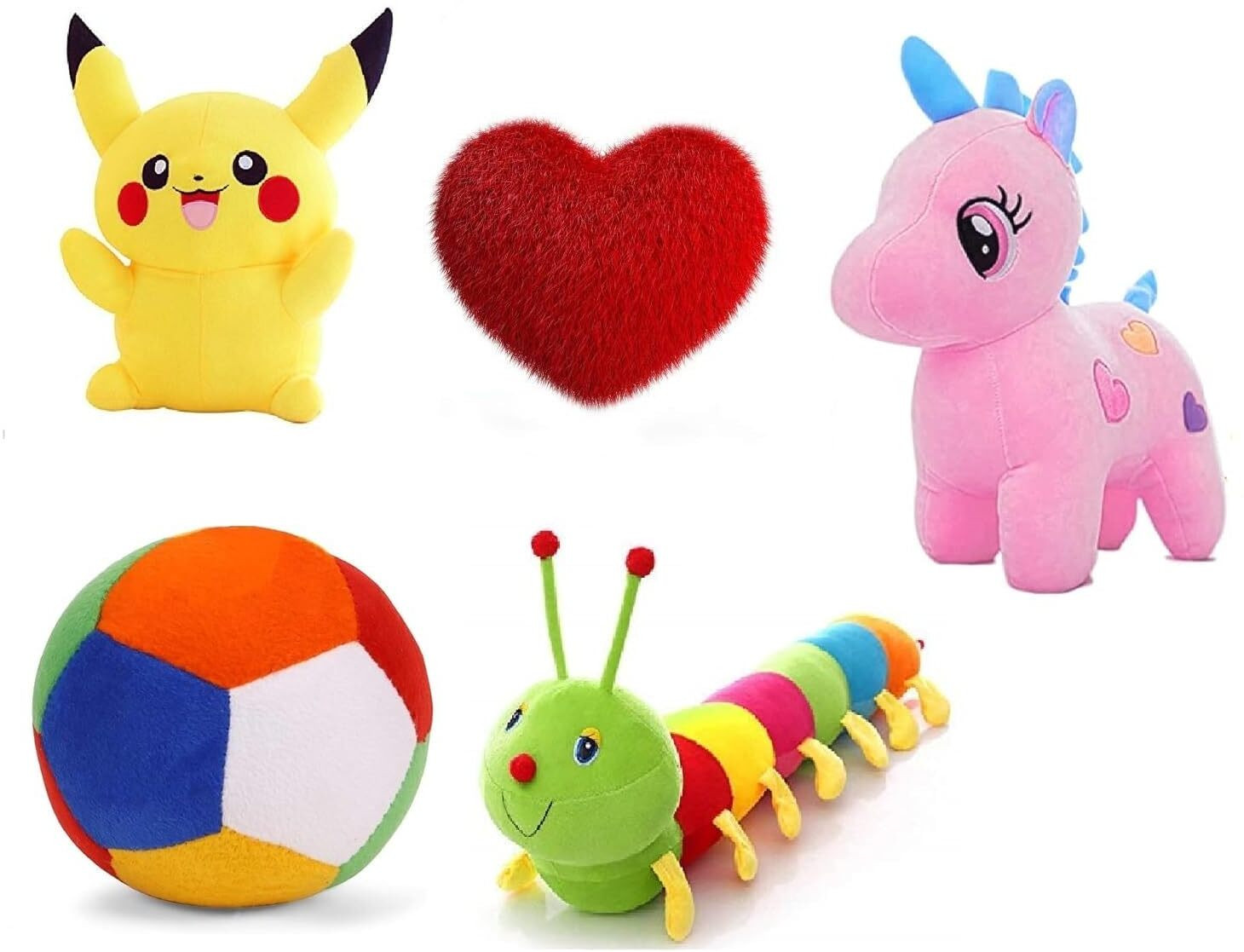 r k lovely Soft Combo Set 5 Plush Cute/New/Latest/Gift/Toy/Multi Color (20cm to 55ccm)- 30 cm image 1