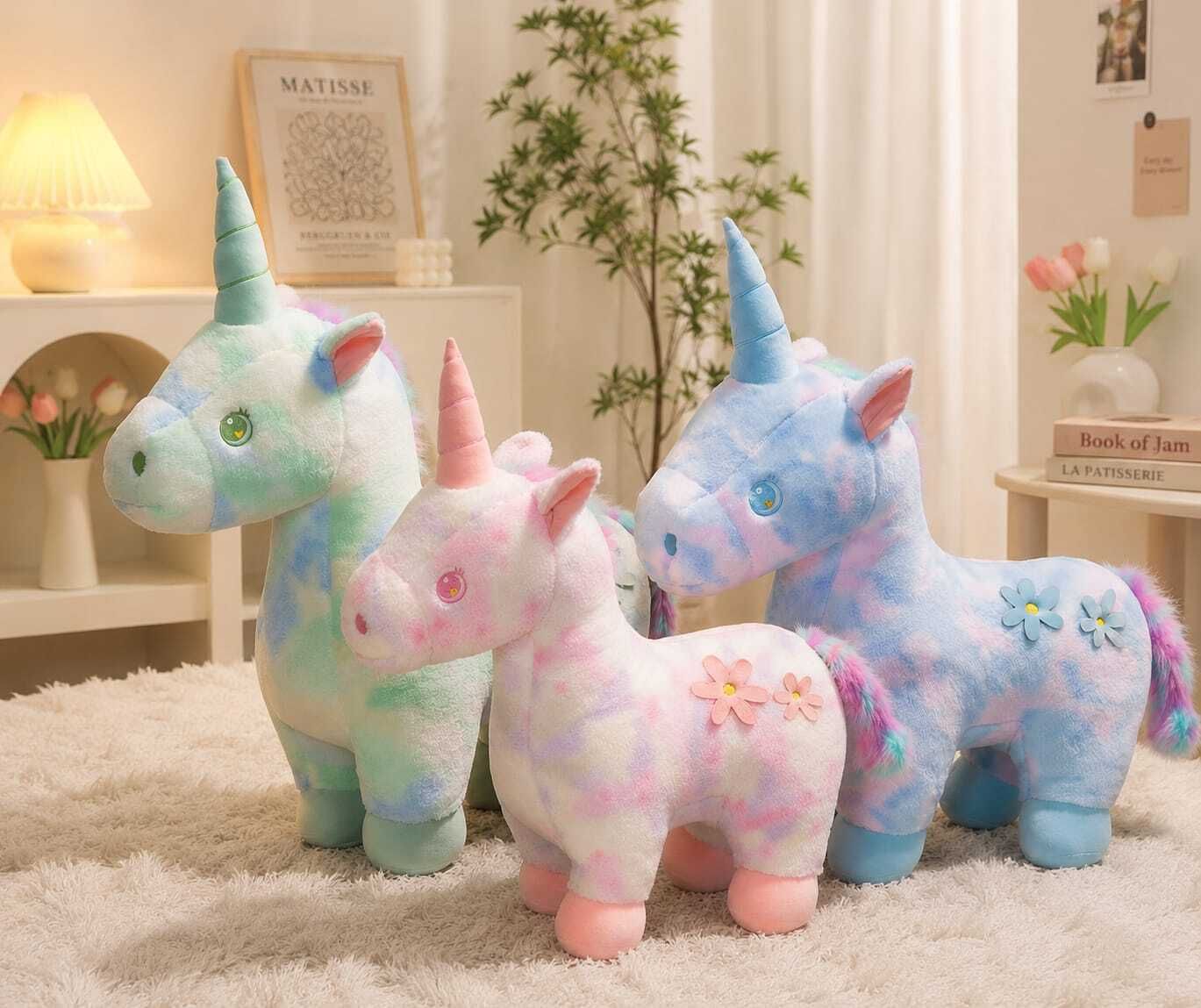 teddy daddy Beautiful Rainbow Horn Unicorn Soft Toy - 50 cm-picture-34