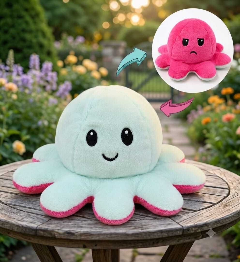 Reversible Octopus Soft Toy - 24 cm-image-18