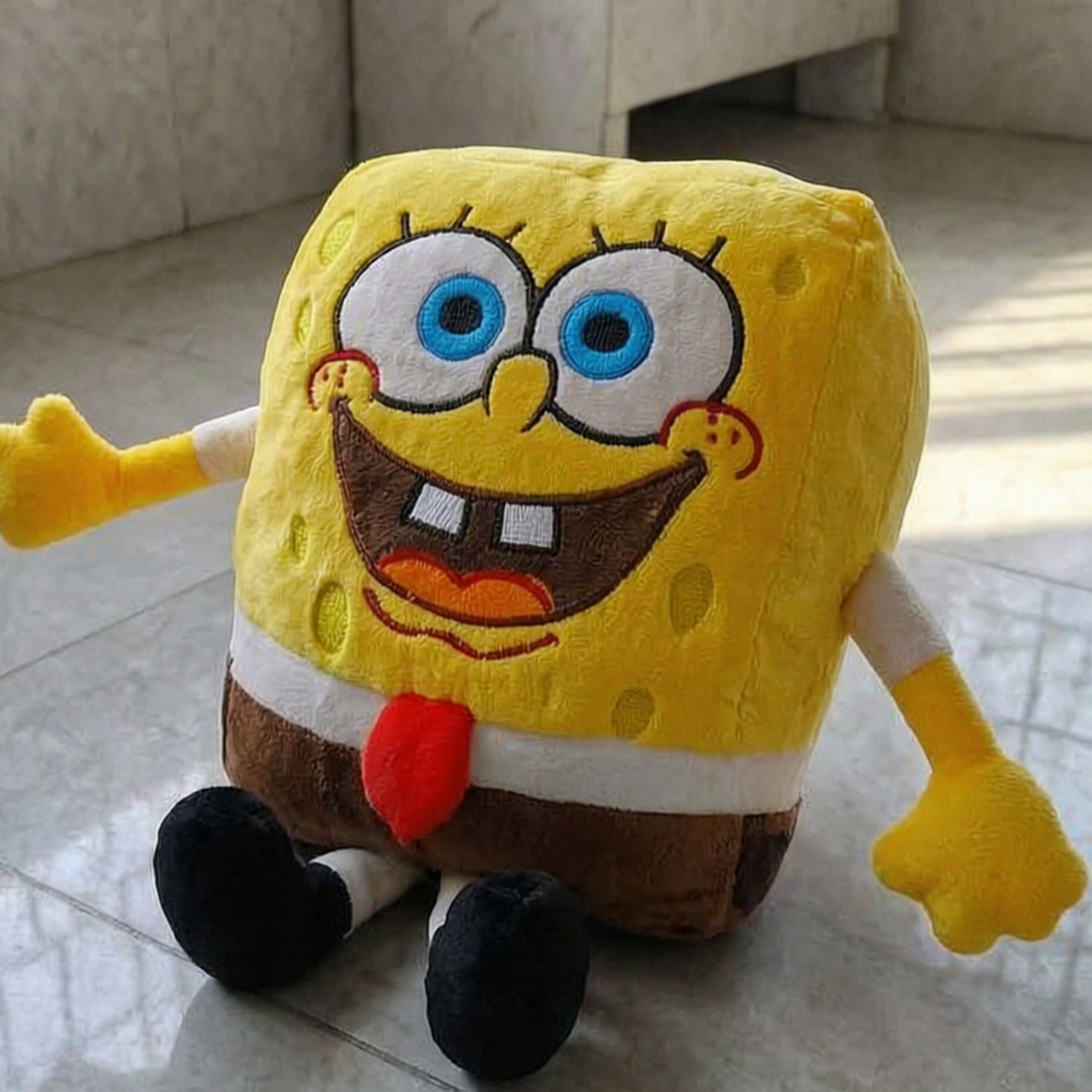 jr jack & rose Yellow Sponge Bob Cuddly Soft Toy Gift - 30 cm-picture-10