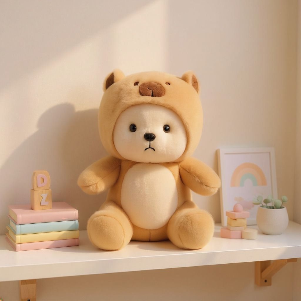 Best quality Brown Hoodie Bear Soft Plush Toy - 30 cm-image-47