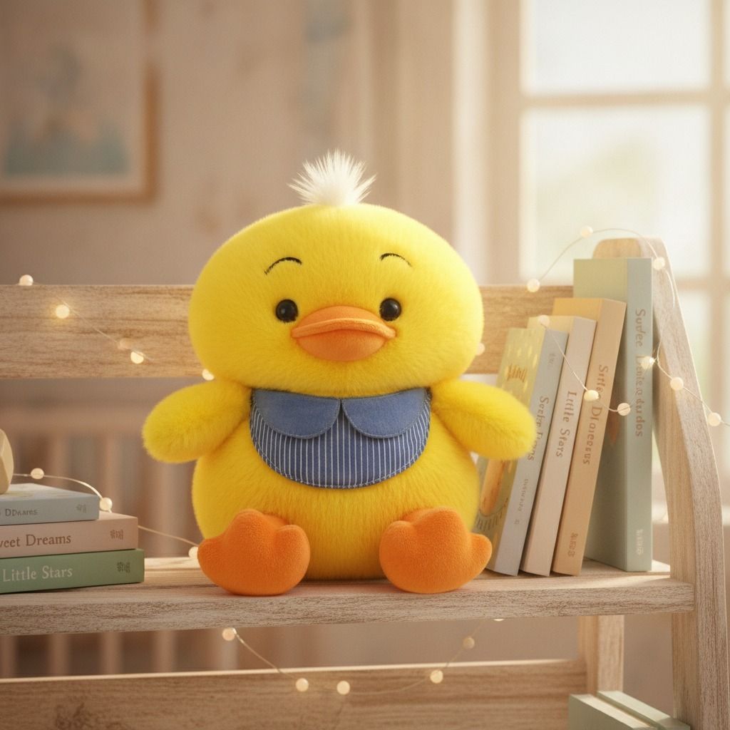 cuddlehugs Duck Stuffed Animal with Blue Apron | Cute Soft Plush Toy for Kids - 30 cm-picture-35