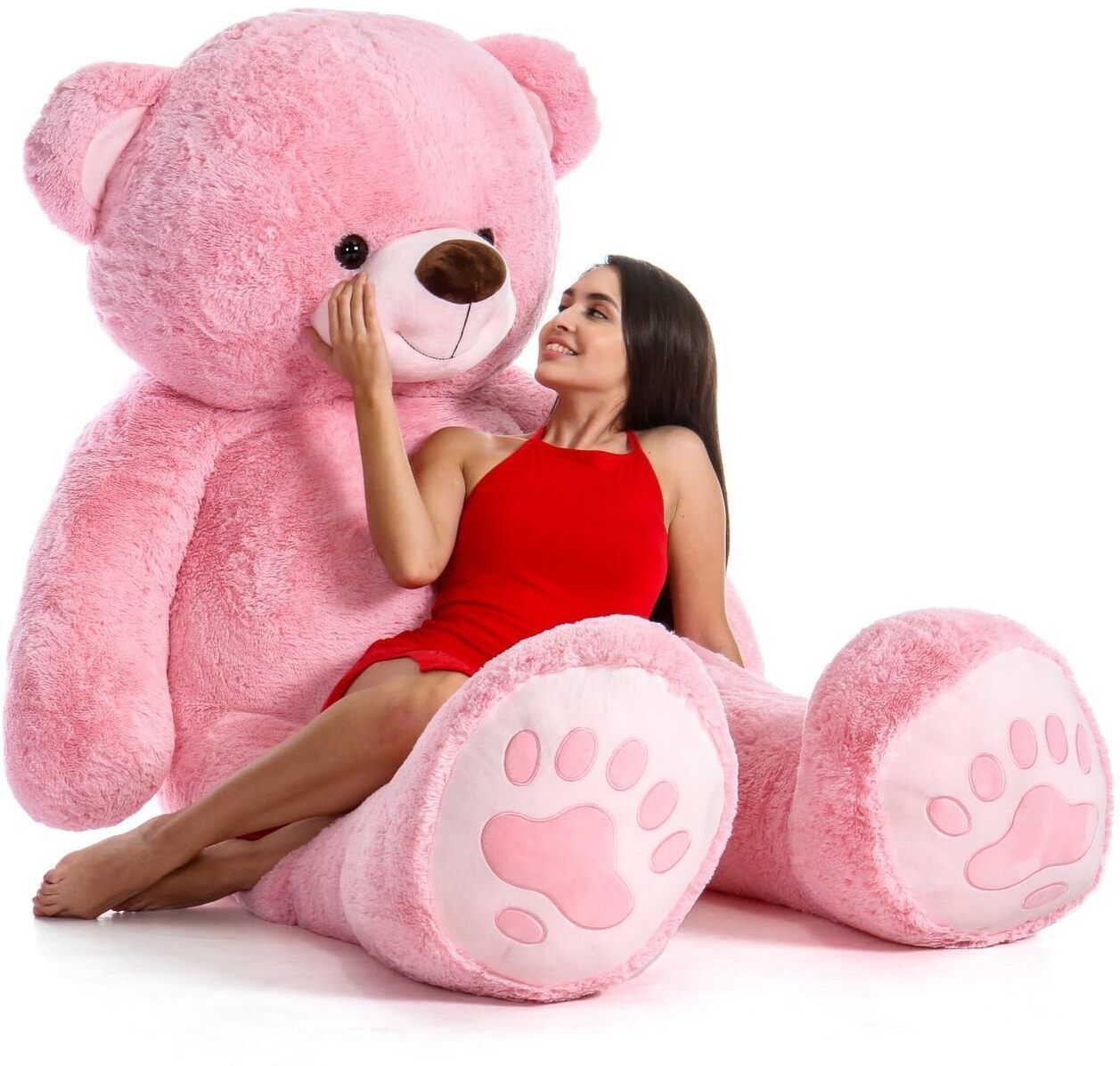 4 Feet Teddy Bear/high quality/neck brow/cute and soft teddy bear - 120 cm