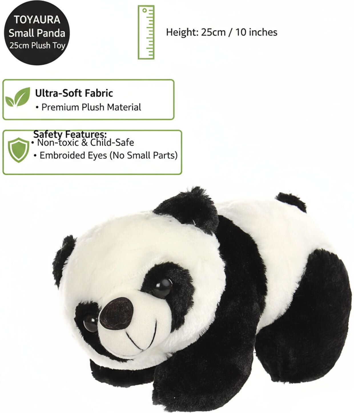 toyaura Small Panda Plush Soft Toy for Kids, Babies & Gift | Soft Stuffed Animal - 18 cm-picture-24