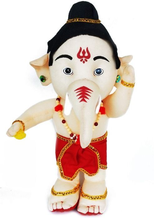 Ganesha Soft Toy | Kids Soft Toy | Bal Ganesh Soft Toy / Stuffed Toys - 30 cm-image-0