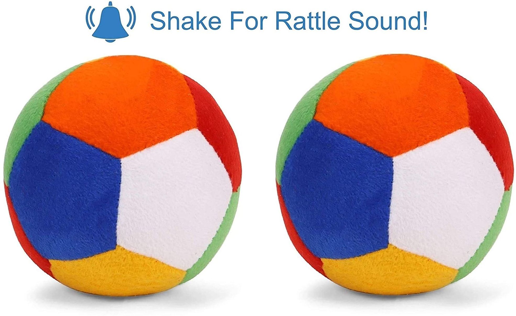crazy trader RATTLE BALL COMBO PACK OF 2 / BALL SOFT TOY(12CM) - 12 cm-picture-23