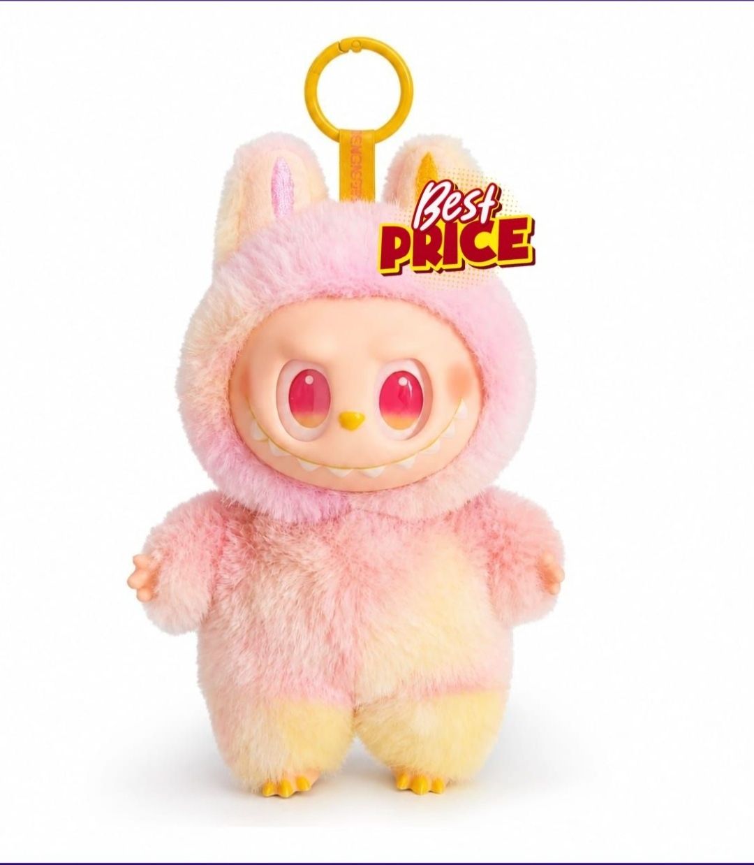 tegiya enterprises Labubu Pink Bunny Plush Doll - 20 cm-picture-15