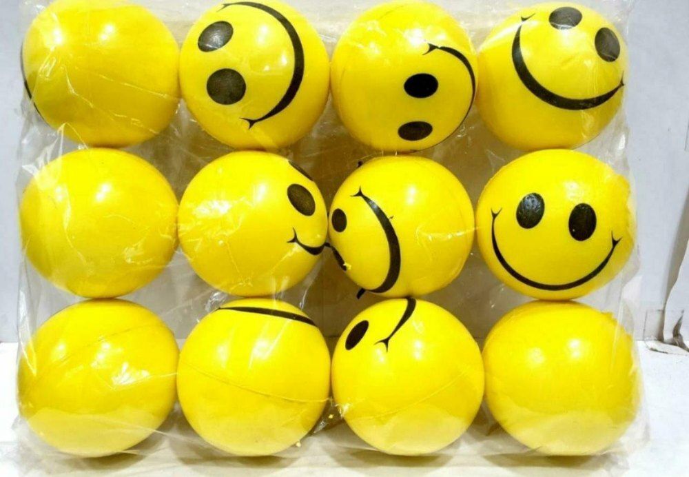 Smiley Face Hand Exercise Ball fits right in the palm of your hand; - 5 cm-image-12