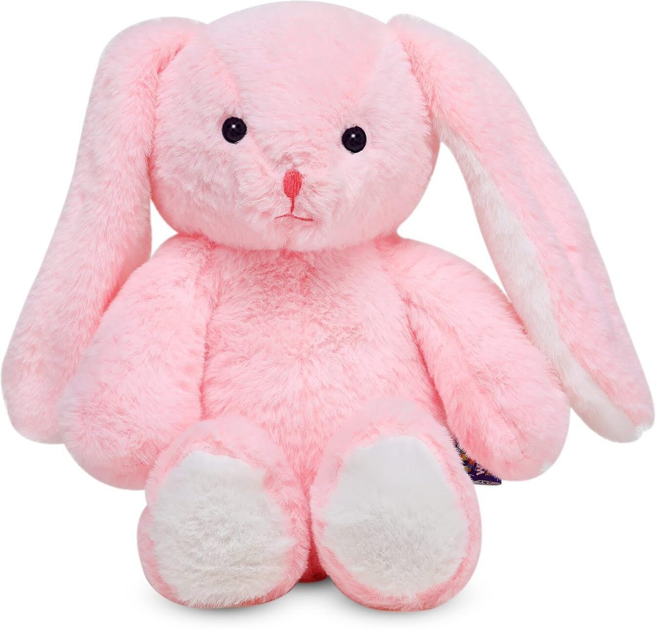 New-Pink Big Ear Bunny Doll Teddy bear Soft toy for Girls Kids Baby's AB1241 - 35 cm-image-10