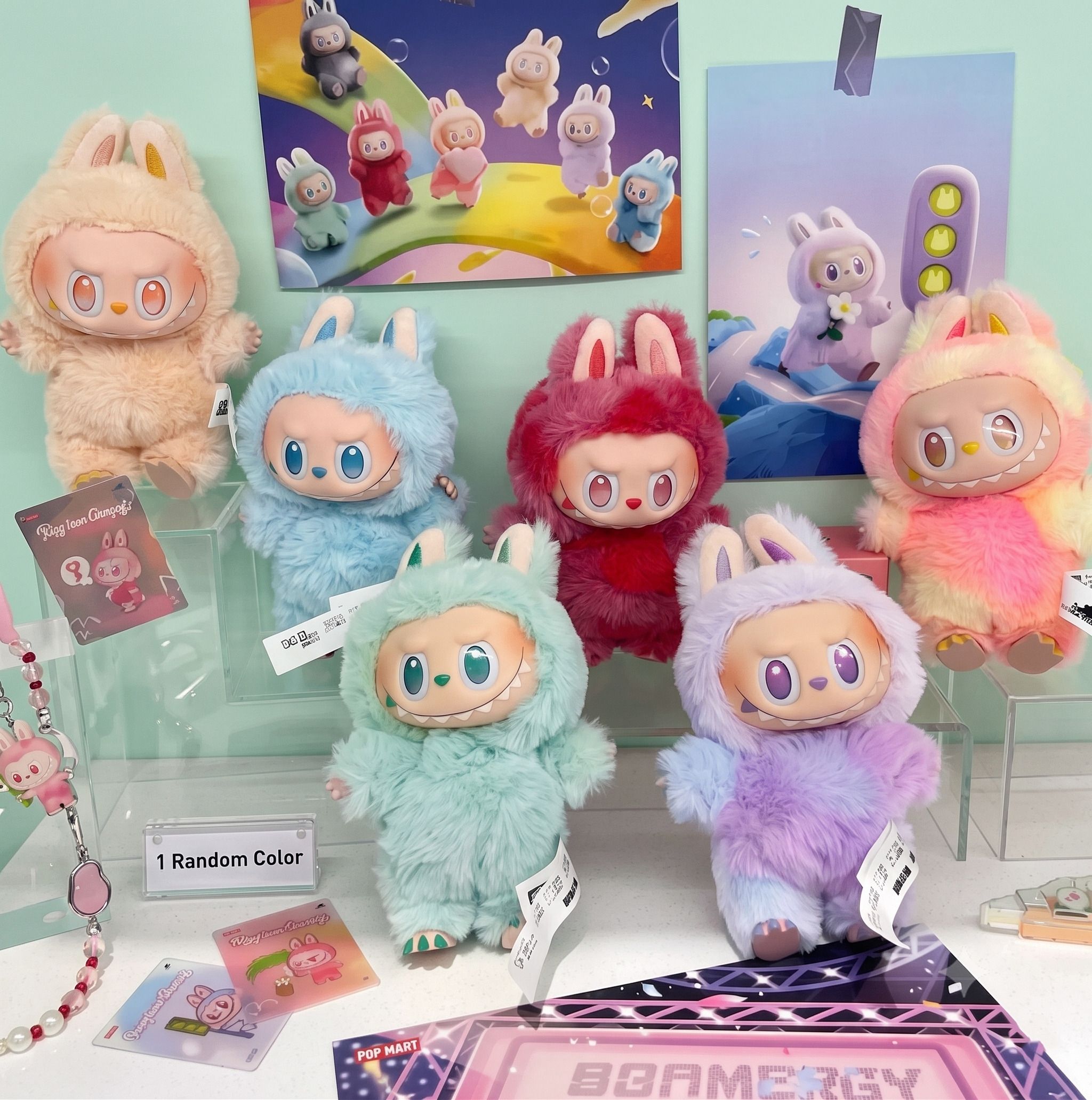 tfh labubu Labubu The Monsters Vinyl Plush Pendant Doll Keychain (Pack of 1) - 17 cm-picture-27