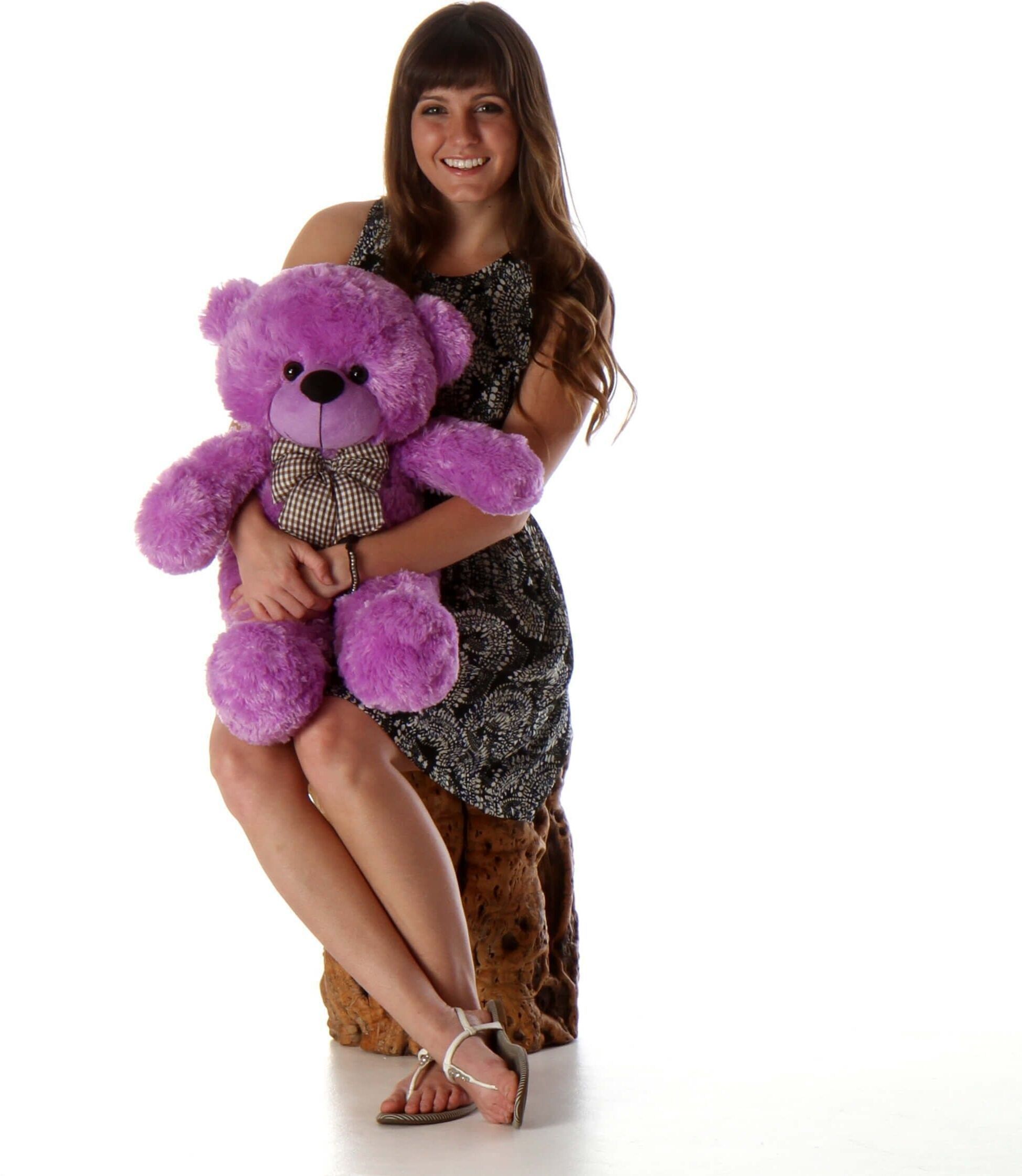 jai maa kamla NewPURPLE 2 FEET SOFT AAND CUTE TEDDY FOR KIDS BIRTHDAY GIFT FOR SOMEONE SP - 60 cm-picture-46