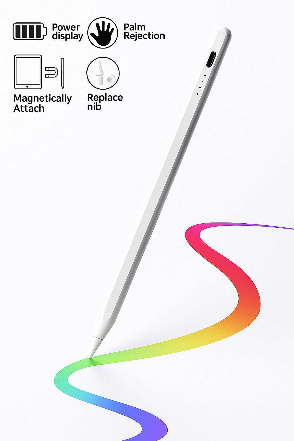 InkFlow stylus pen/ active pencil for ipad tilt sensor and sensitivity Stylus-picture-18