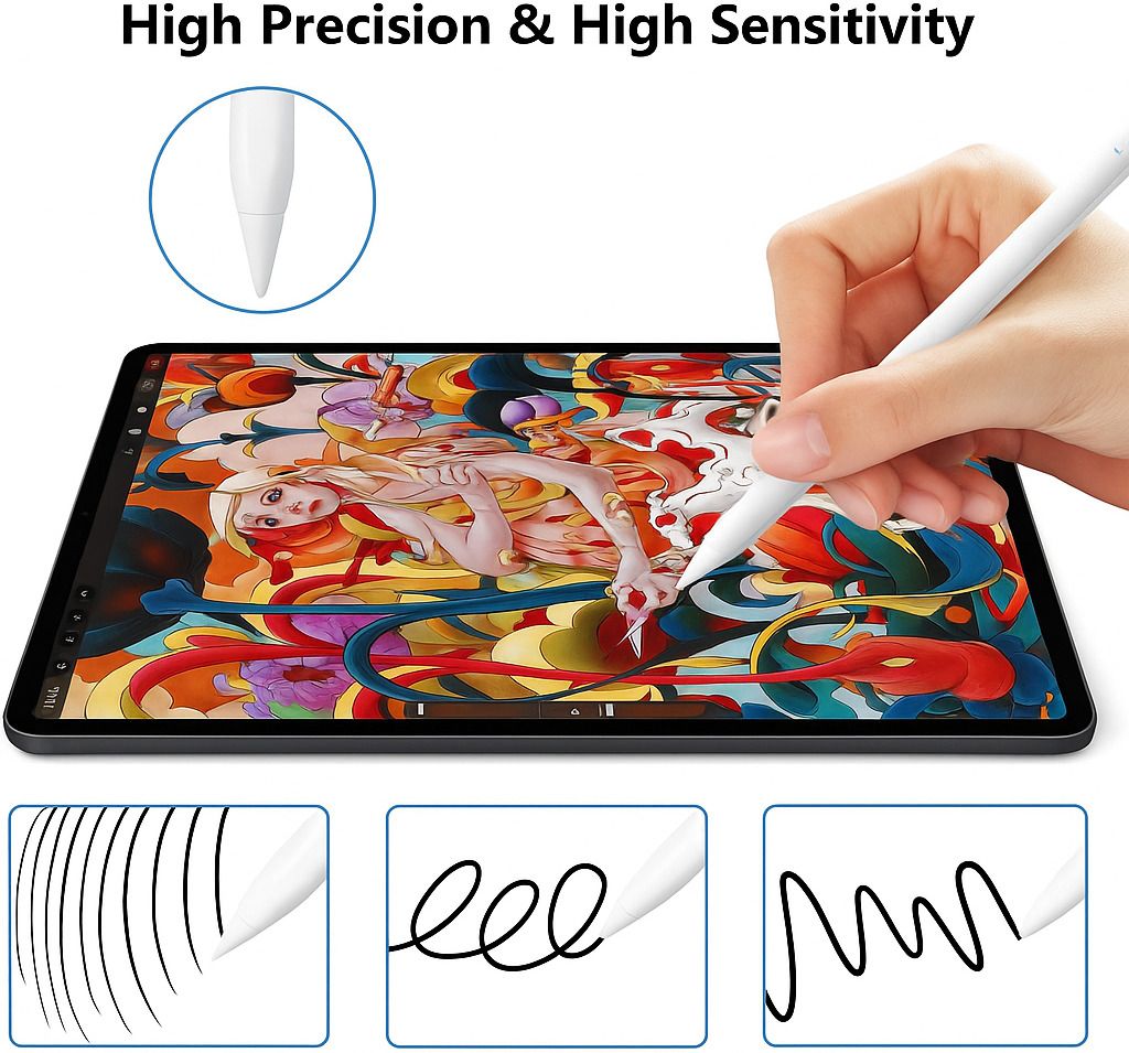 Street27 H2 stylus pen/ active pencil for ipad tilt sensor and sensitivity Stylus-image-30