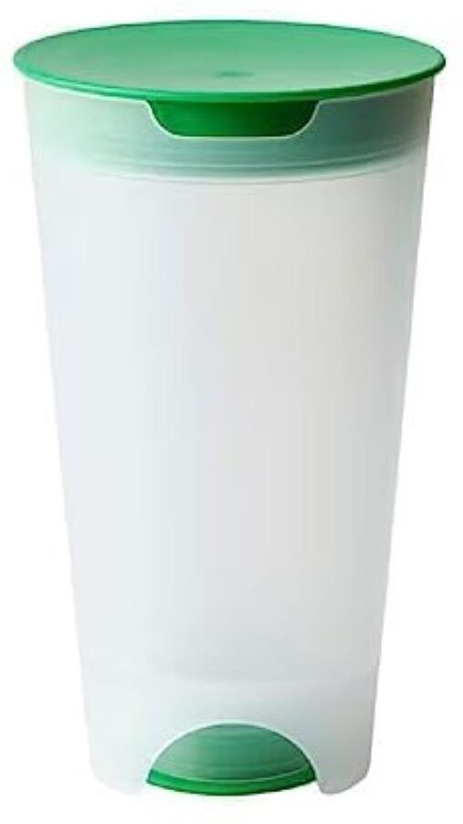 Digital Shoppy Salad Shaker with Strainer, Bright Green/Transparent,1.4L Sugar Sprinkler Shaker 1400 gm