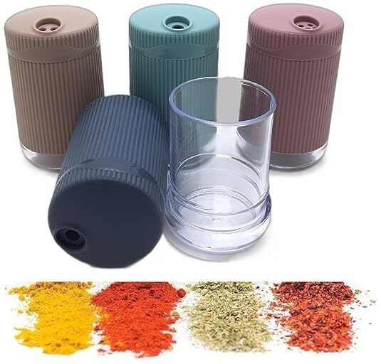 Kitchen Salt & Pepper Sprinkle Set for Spices and Seasoning Set of 4 Sugar Sprinkler 200 gm