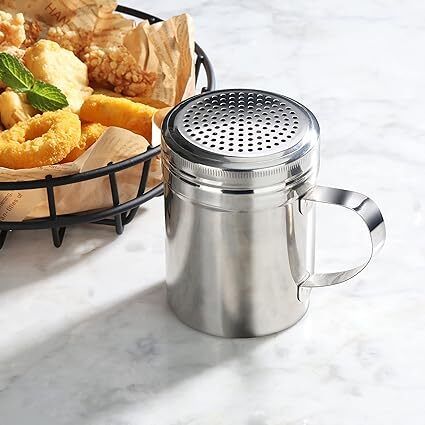 Dredger with Handle|Salt & Pepper Shaker with Handle, Pack of 2 Sugar Sprinkler Shaker 350 gm