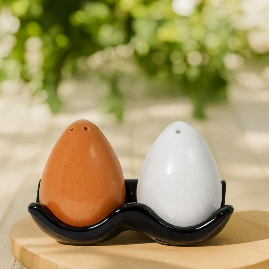 sde SHAN_BROWN_WHITE_2EGG_PAPPERSHAKER Sugar Sprinkler Shaker 50 gm-picture-17
