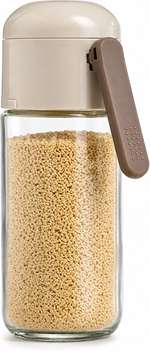 Salt and Pepper Shakers - Precise Quantitative Seasoning Glass Bottle Sugar Sprinkler Shaker 200 gm-image-7