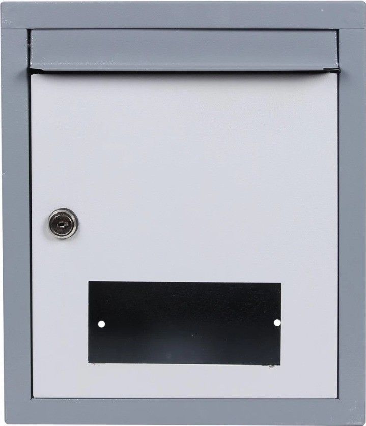 Double HeavyMail box Suggestion box Donation box Letter box Wall Moutable Grey Wall Mounted Mailbox-image-30