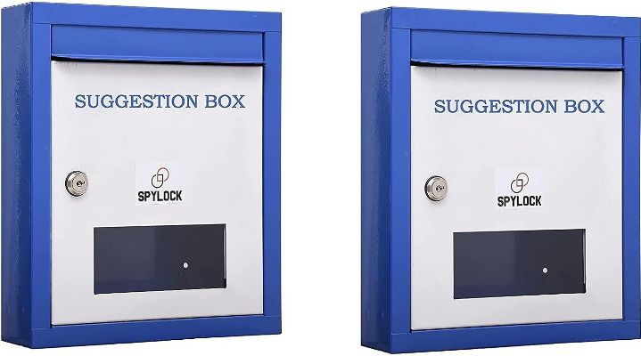 spylock Double Heavy Metal Pack Of 2 Suggestion box Mail Box Compaint box Suggestion Box-picture-23