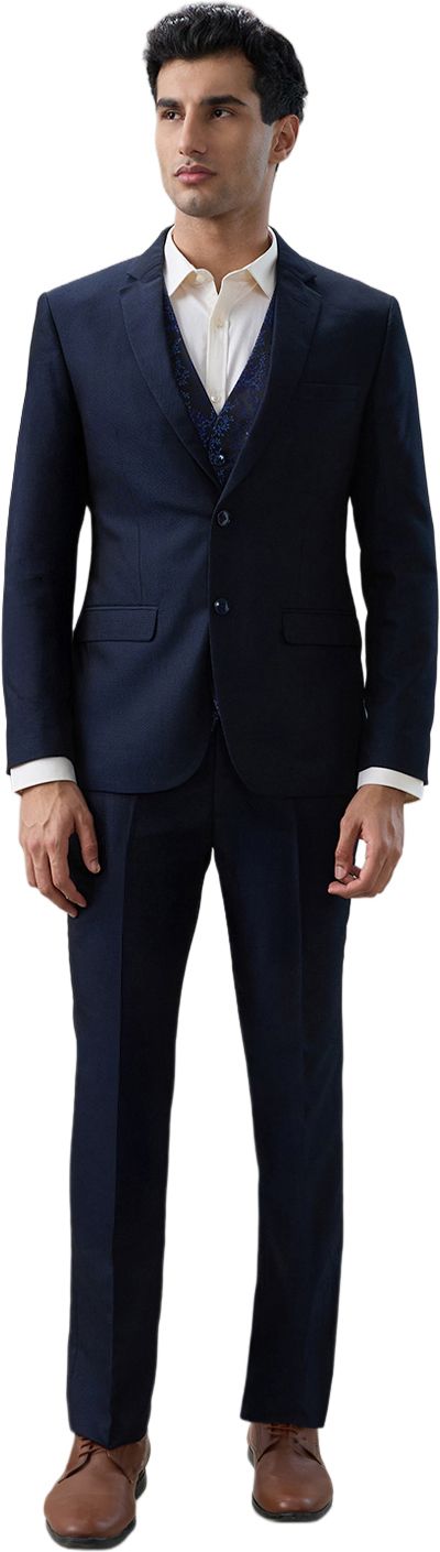 park avenue Men Suit Solid Suit-picture-21