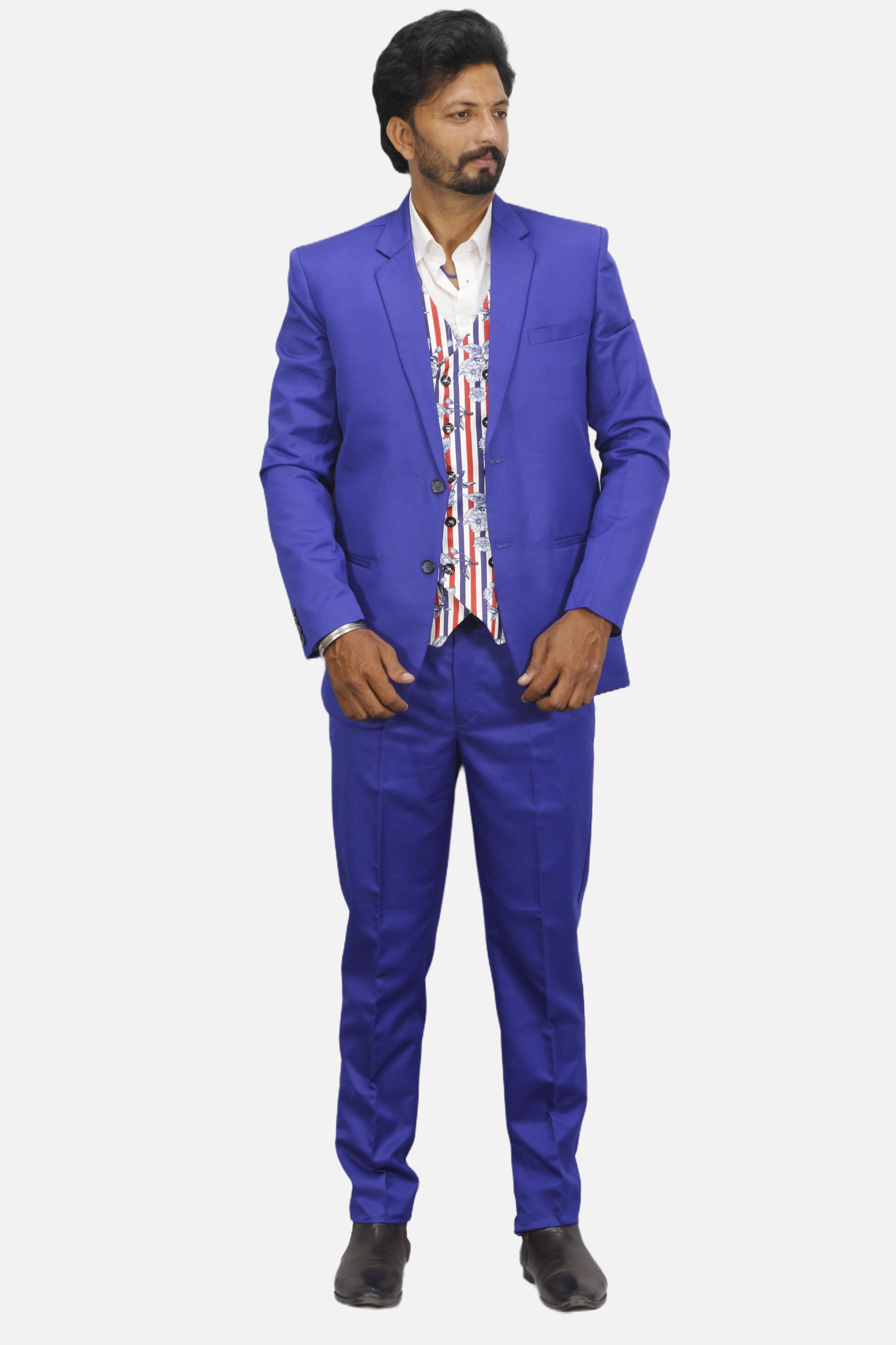 gargian master cut Men Single Breasted Self Design Suit-picture-18