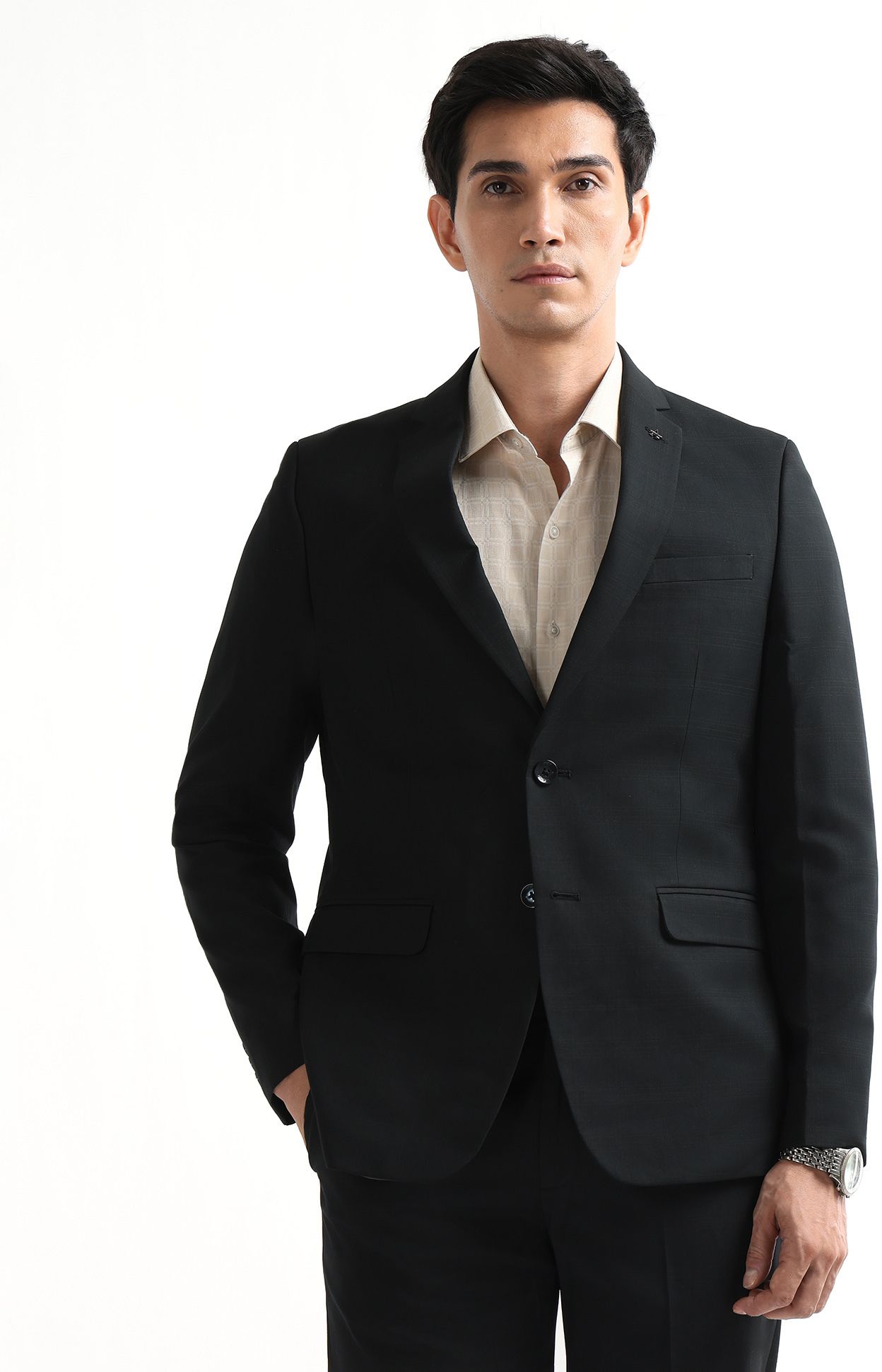 Men Two Piece Checkered Suit-image-31